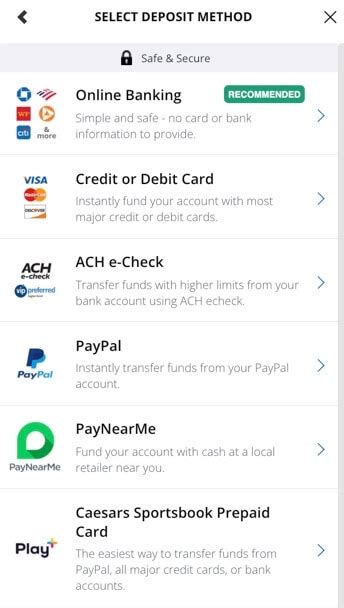 Caesars Sportsbook Withdrawal Methods + Time To Withdraw .